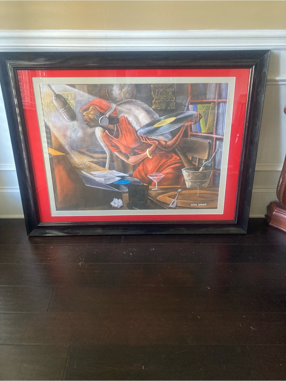 Framed Red DJ Art Print - Home Art